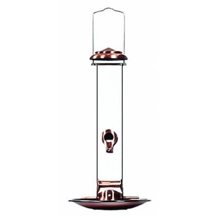 Petpalace Copper Tube Feeder With Tray 7X8X9 Inch Copper NACOP PE620837